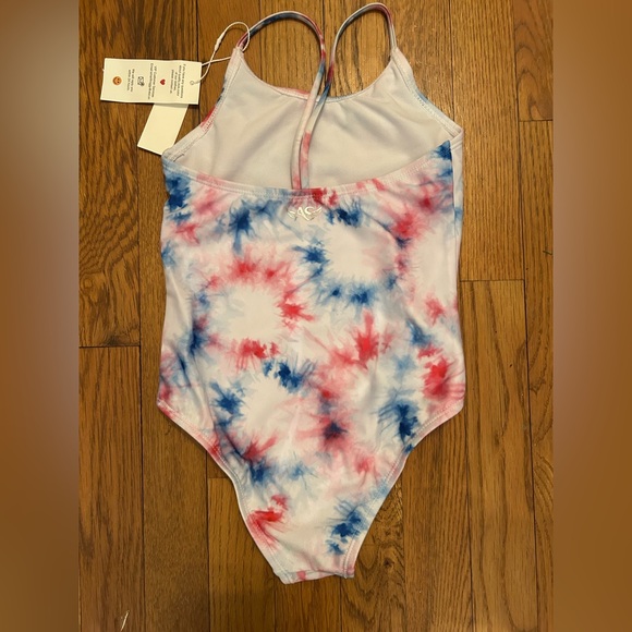 Tie-Dye Kids Swim One Piece - Picture 2 of 4